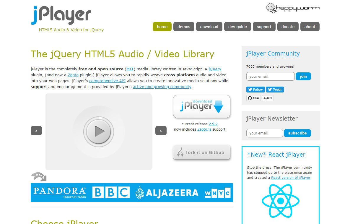 JPLAYER. Html5 Audio Player CSS. Js Audio Library. React Audio Player html5.