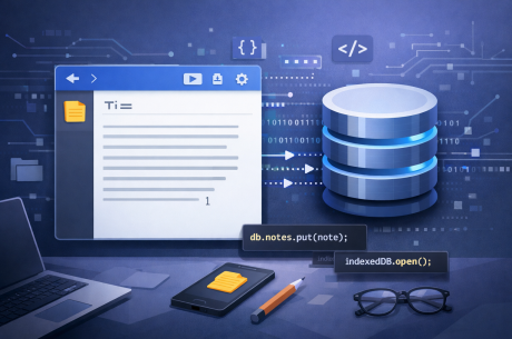 Creating a Notepad app with indexedDB