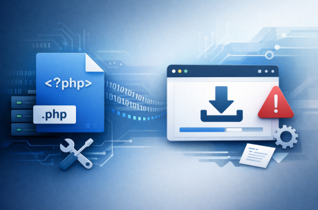 PHP files are downloaded by browser instead of processed by the server, how to solve it?