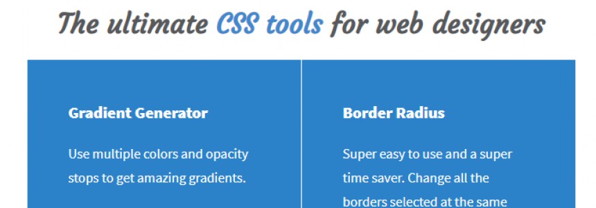 Must Have CSS Tools for Designers -   