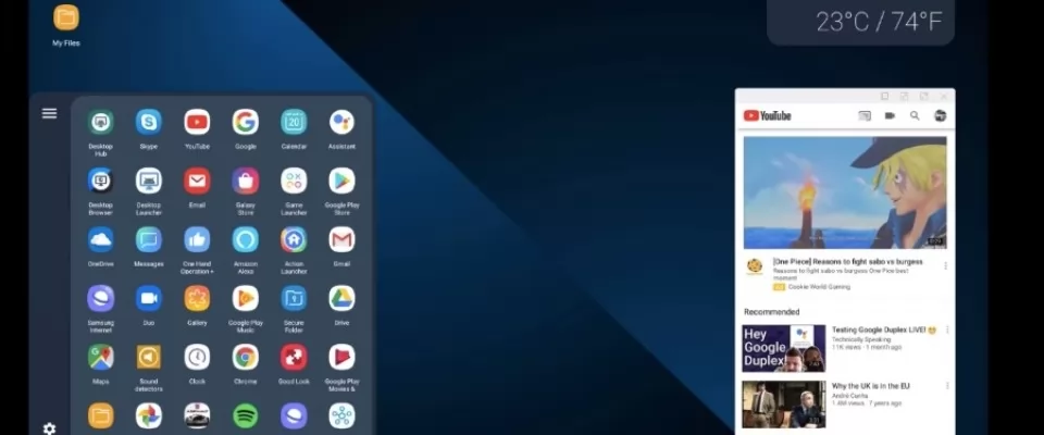 Las primeras imagenes de Android Q en Modo de escritorio