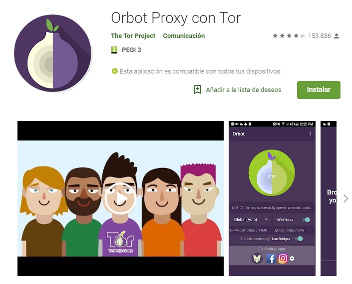 Orbot Orbot navegación segura
