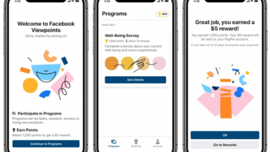 Facebook ti paga per partecipare ai sondaggi