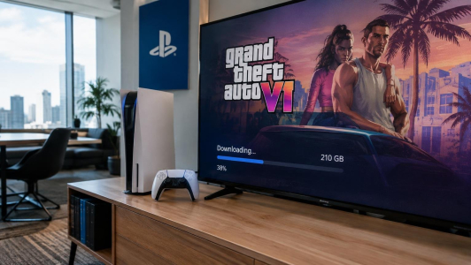 GTA 6 potrebbe richiedere un download di 210 GB su PS5