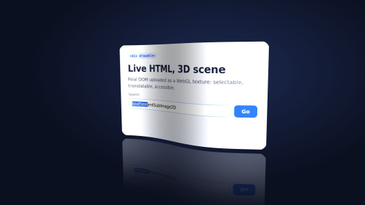 HTML-in-Canvas llega a Chrome 157: HTML vivo dentro de Canvas, WebGL y WebGPU