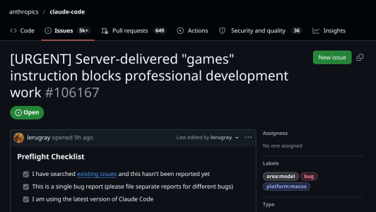 Claude Code non ricrea più giochi esistenti: cosa cambia per port e ricompilazioni