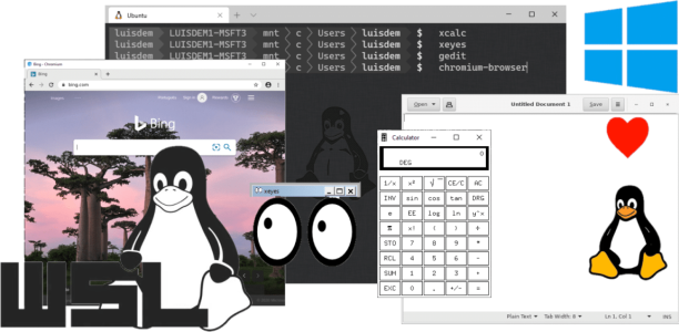Las aplicaciones gráficas y la GUI de Linux llegan al sub-sistema de Windows para Linux