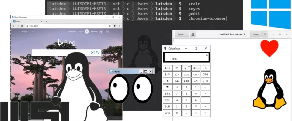 Las aplicaciones gráficas y la GUI de Linux llegan al sub-sistema de Windows para Linux