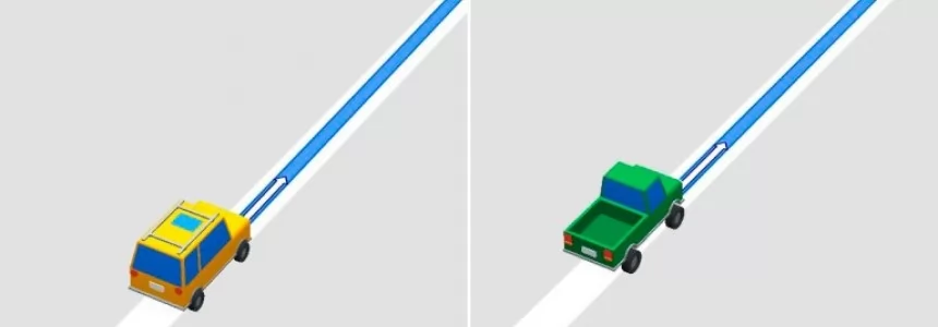 How to change the arrow icon on Google Maps to a 3D car 