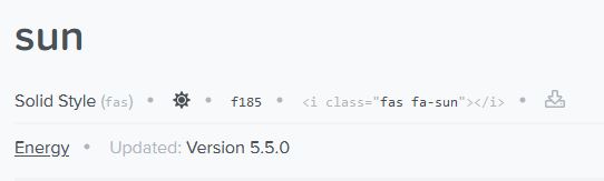 Fontawesome-sunIcon