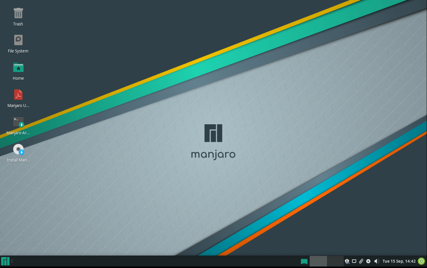 Escritorio de Manjaro