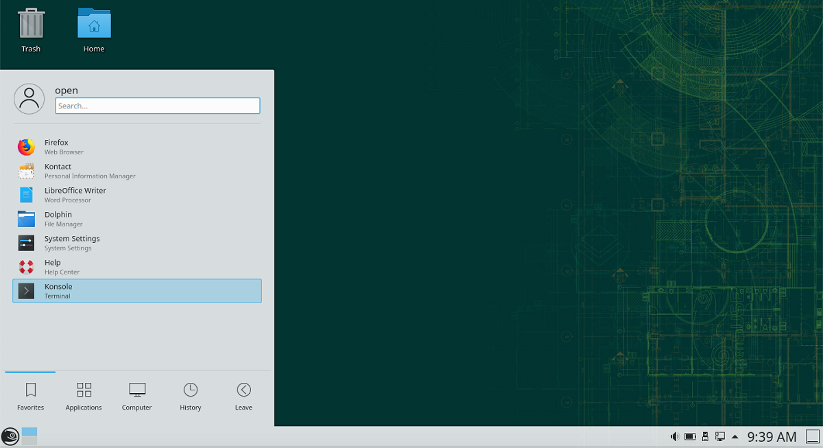 Escritorio de OpenSUSE