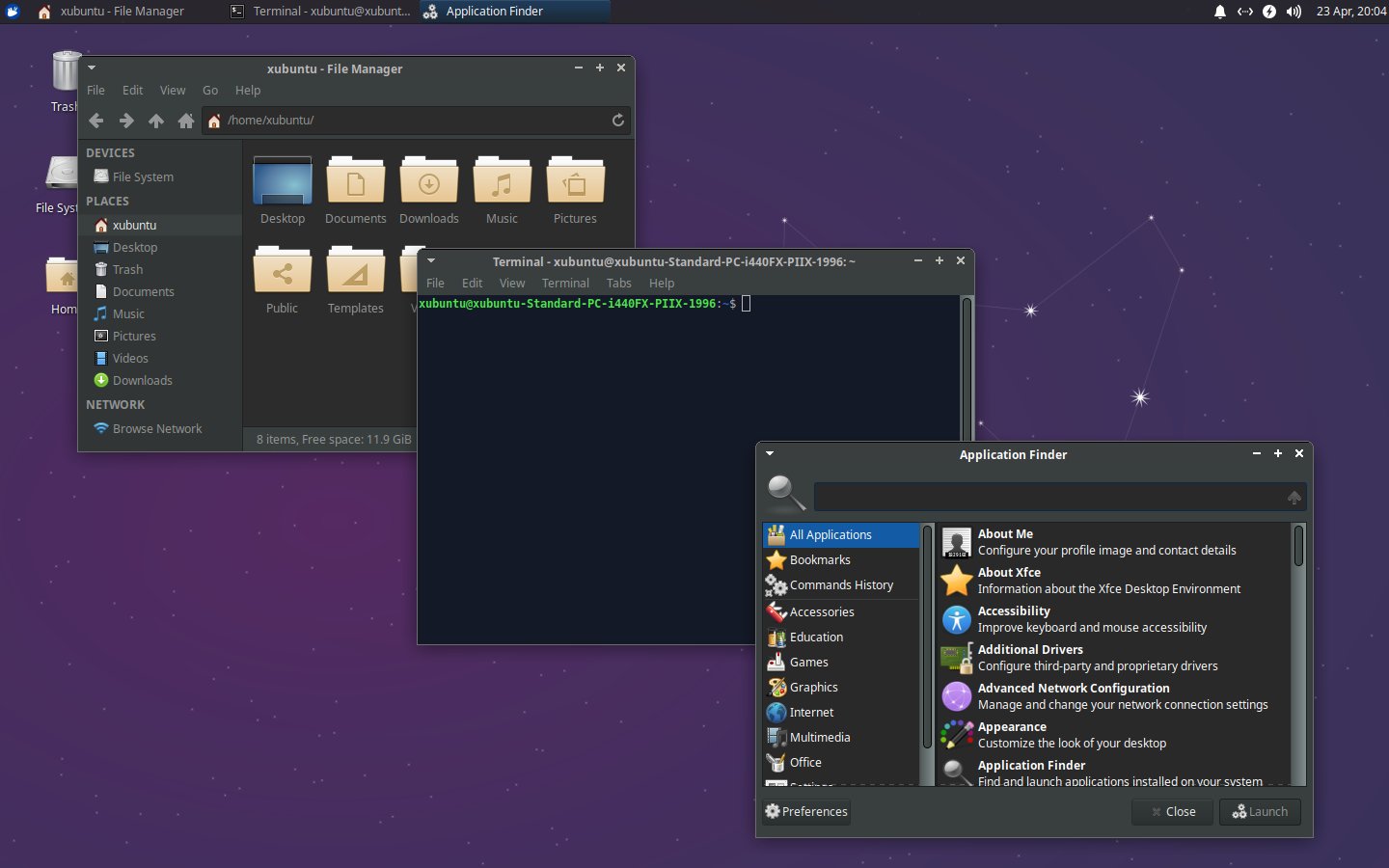 Escritorio de Xubuntu