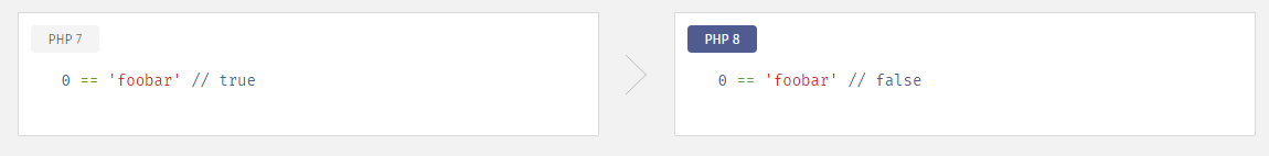 php8 comparing string