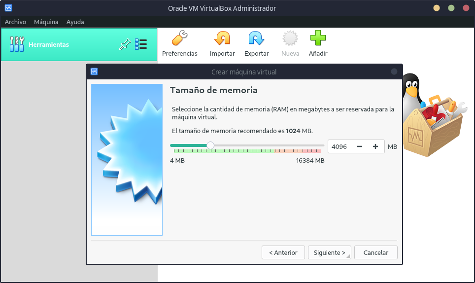 Ram Virtualbox