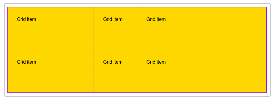 layout grid con gap