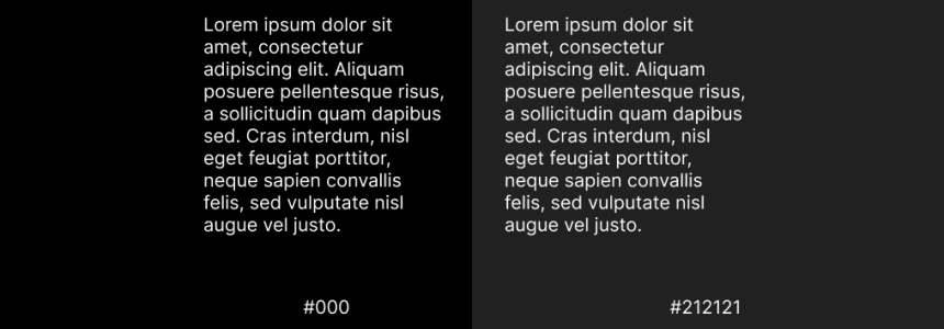 ¿Por qué no deberíamos usar el color negro?