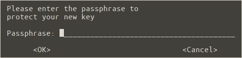 Give passphrase
