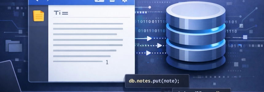 Creating a Notepad app with indexedDB