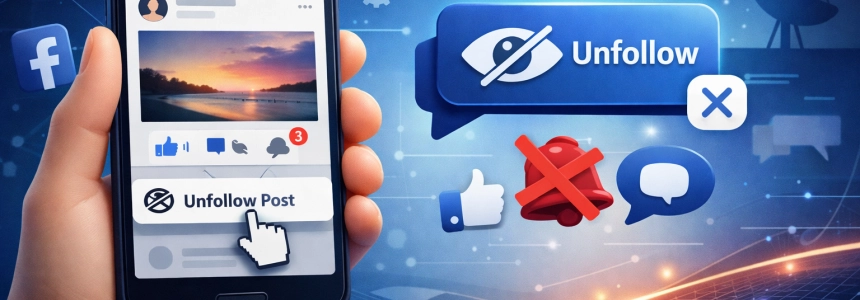 How to unfollow a Facebook post using the mobile app