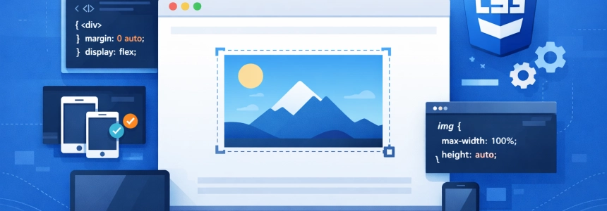 How to Create a Responsive Centered Image in CSS3 