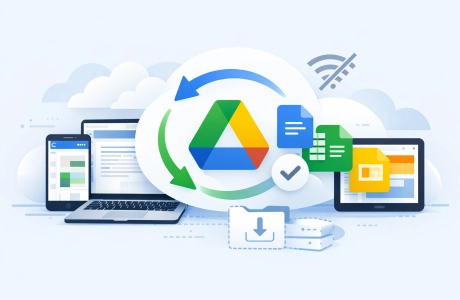 Google Drive can now automatically sync all your Docs, Sheets, and Slides so you can access any file offline