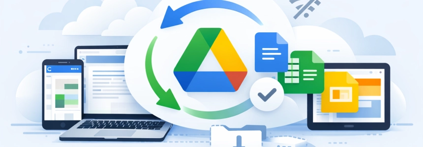 Google Drive can now automatically sync all your Docs, Sheets, and Slides so you can access any file offline