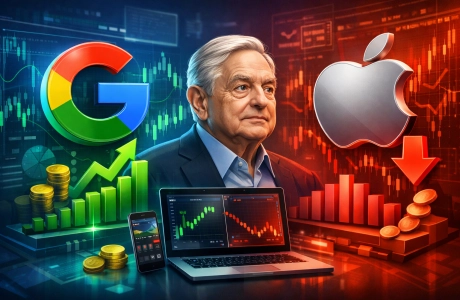 Economía:Soros compra acciones de Google y vende las de Apple 