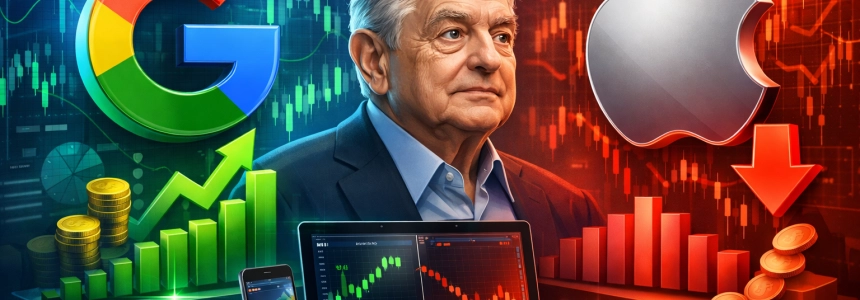 Economía:Soros compra acciones de Google y vende las de Apple 