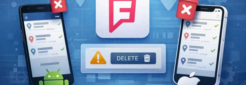 How to delete Foursquare check-ins using the Android, iOS app
