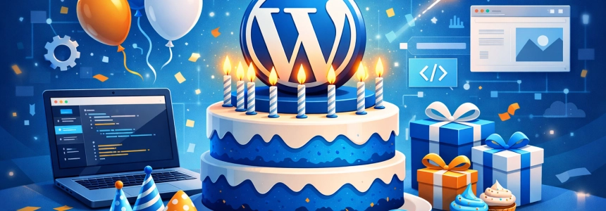 Feliz cumple Wordpress!