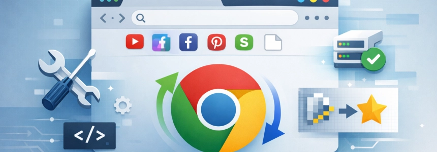 Ripristinare le favicon dei preferiti in Chrome