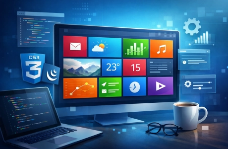 Come creare una dashboard simil Windows8 con CSS3 e jQuery