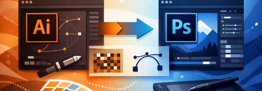 Moving from Illustrator to Photoshop without rasterizing 