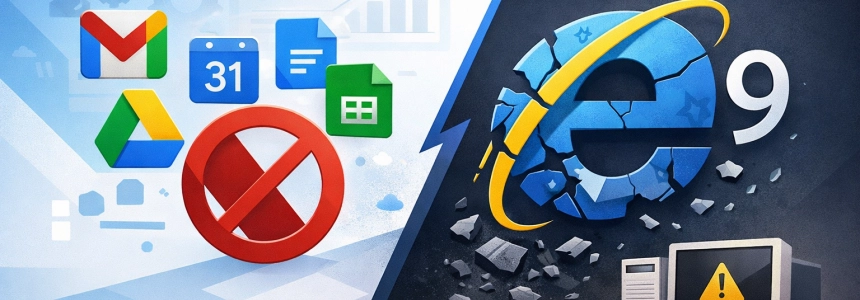Google Apps Drops Support for IE9