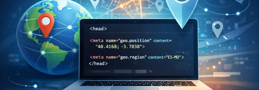 HTML: Geolocalizar una página web con los tags GEO