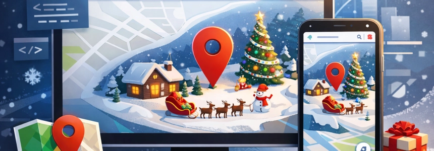 A Christmas Easter Egg in New Google Maps