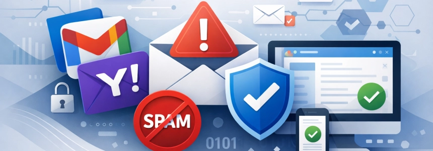 Cómo no acabar en SPAM con Gmail, Outlook.com y Yahoo mail
