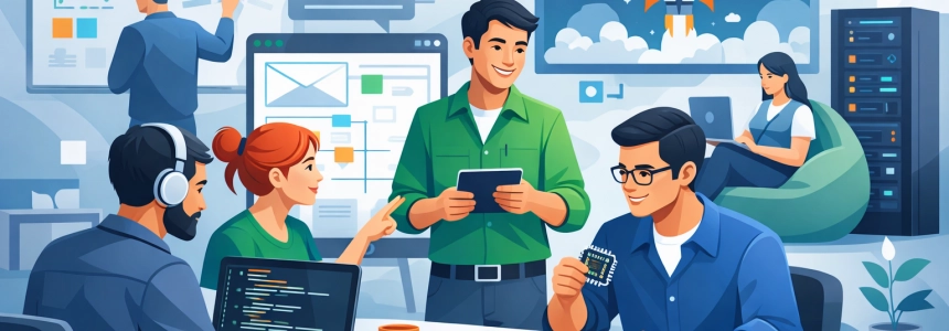 Anatomy of a Tech Startup Team - by Wrike project management tools