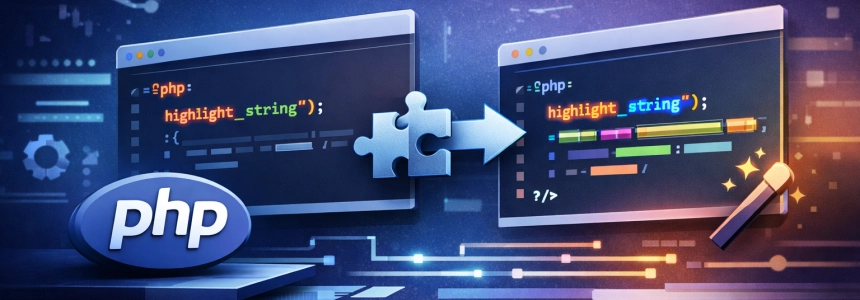 Php: How to extend the highlight_string function