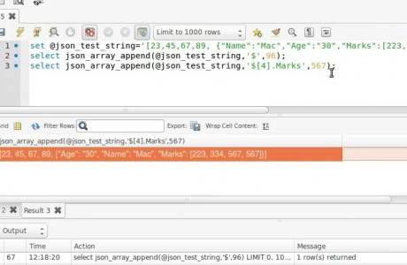 How JSON data types work in mysql