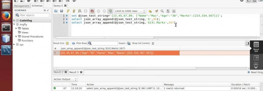 How JSON data types work in mysql