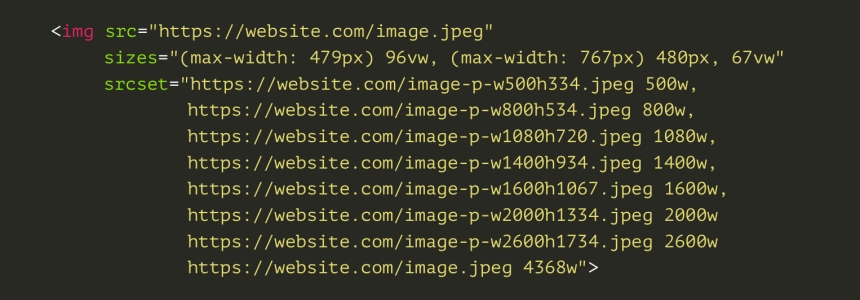 Imágenes responsivas y atributos srcset and sizes