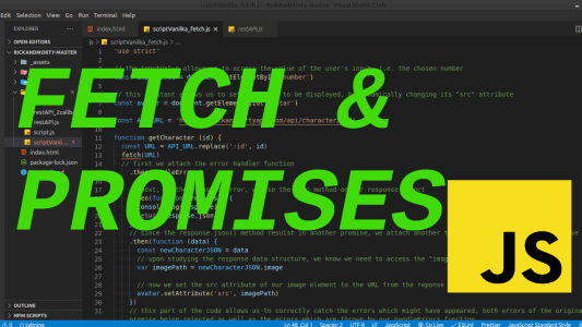 A FULFILLED PROMISE - Using the FETCH API to make AJAX calls