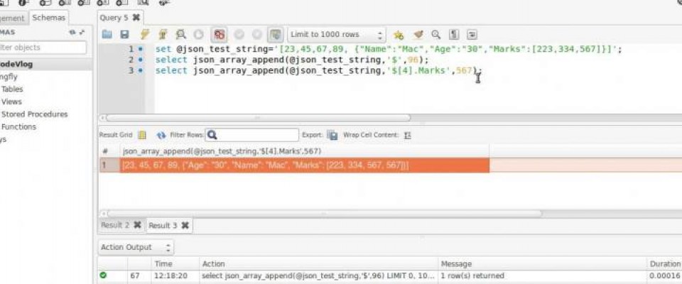 How JSON data types work in mysql